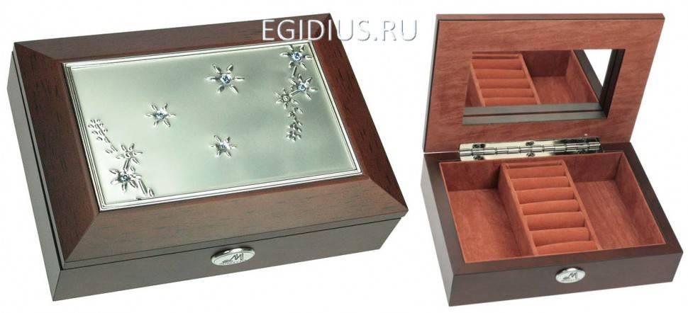 Шкатулка ювелирная Moretto 18*13*5см 110-176 фото 1 — Egidius.ru