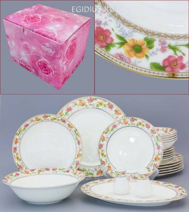 Сервиз столовый &quot;Праздник цветов&quot; 22пр. 600-227 — Egidius.ru