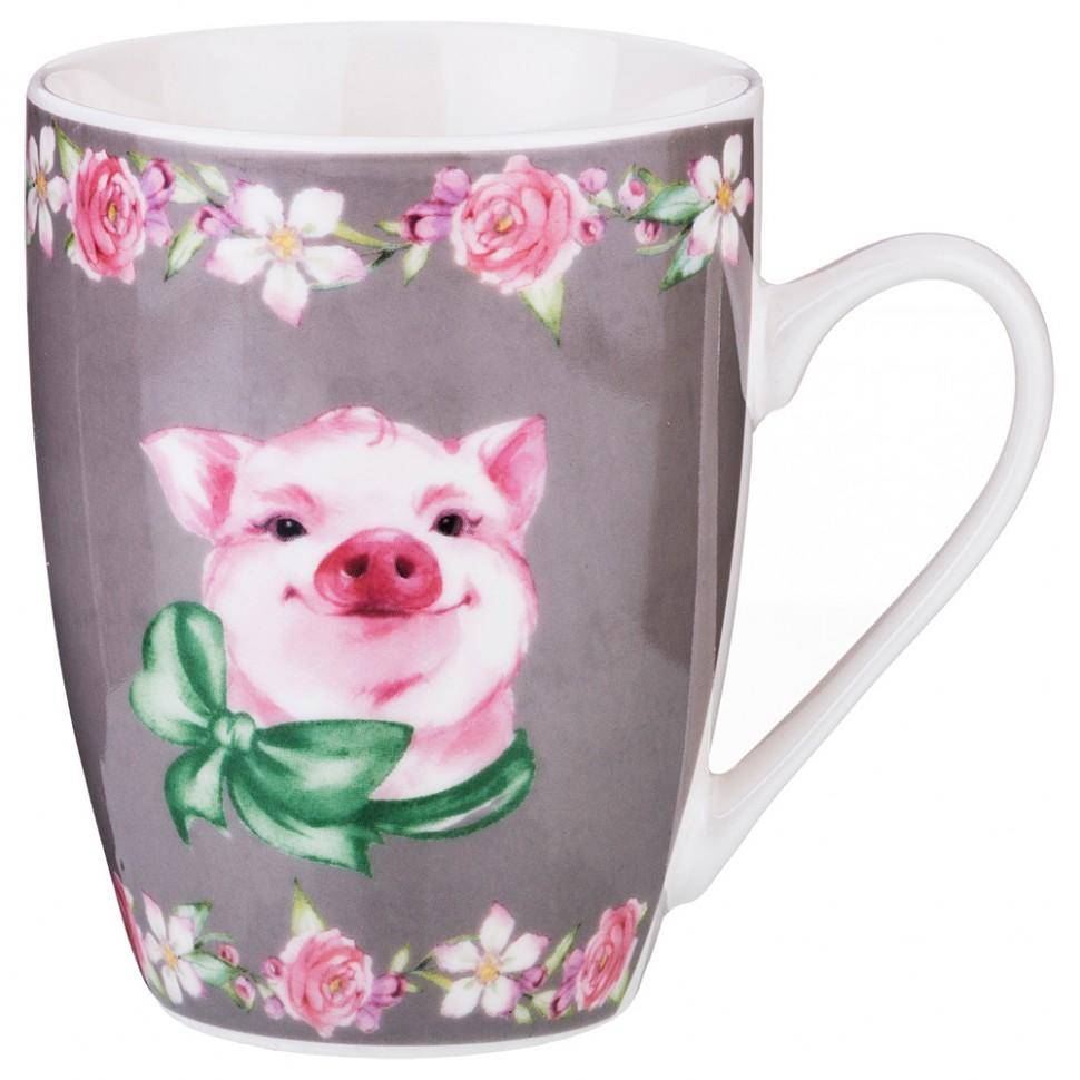 Кружка 350 мл. "happy pig"  332-863 фото 1 — Egidius.ru