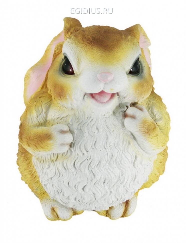 Садовая фигура: Заяц жёлтый 50-0017 фото 1 — Egidius.ru