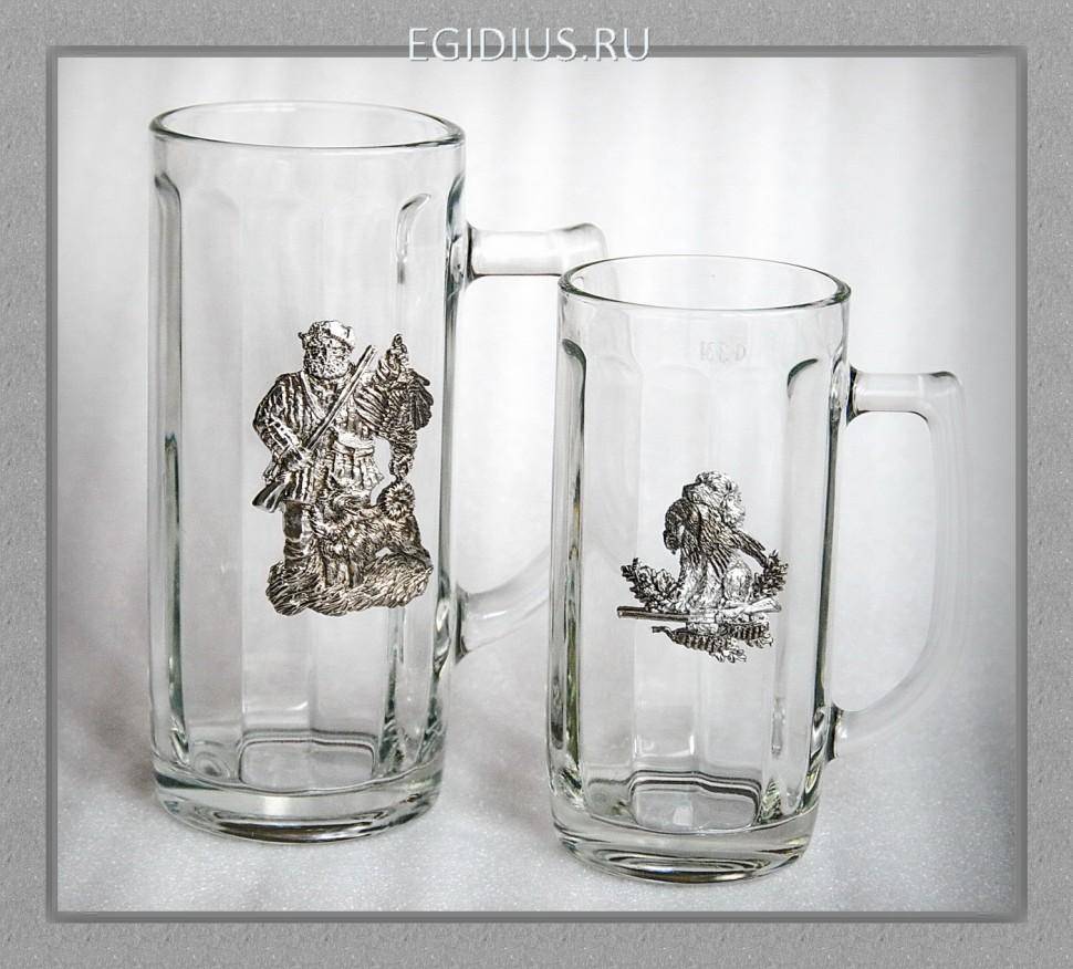 Пивные кружки 41254 "Удачная охота" 300+500мл 1+1шт. 72-0030 фото 1 — Egidius.ru
