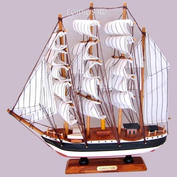 Корабль "Сonfection", L33 см 81-0500 фото 1 &mdash; Egidius.ru
