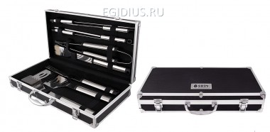 Набор для барбекю подарочный в чемодане 46*24*8см  116-014 — Egidius.ru