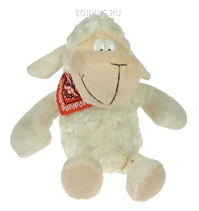 Новогодний сувенир Овечка 20см 150-108 фото 1 &mdash; Egidius.ru