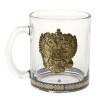 Кружка стеклянная "Герб" v=335мл. (подарочная упаковка) 406-264 фото 1 &mdash; Egidius.ru