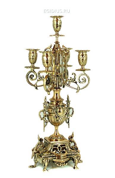Канделябр каминный на 5 свечей 100-218 фото 1 — Egidius.ru