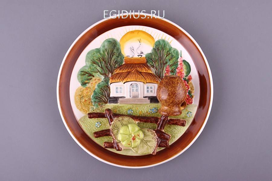 Тарелка настенная диаметр=21 см. 319-833 фото 1 — Egidius.ru