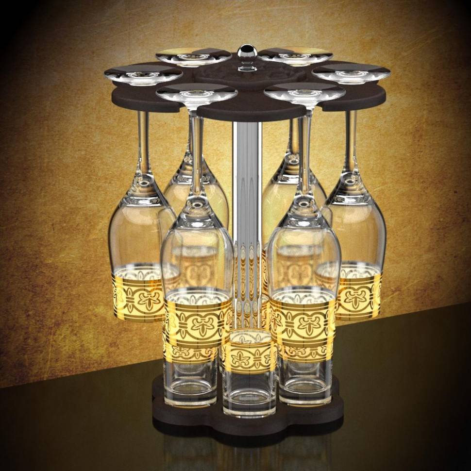 Мини-бар 12 предметов 160 Флоренция (темный) 71-0020 фото 1 &mdash; Egidius.ru