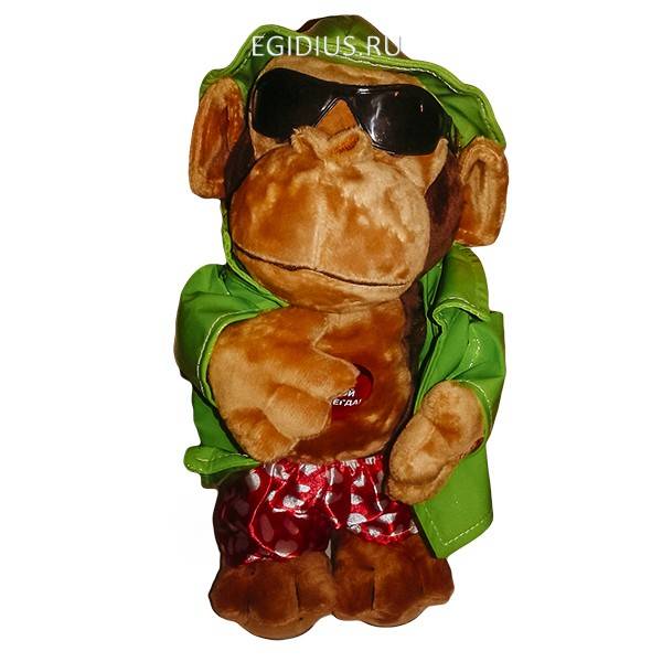 Поющая и танцующая игрушка: Обезьянка в плаще 280-711 фото 1 — Egidius.ru