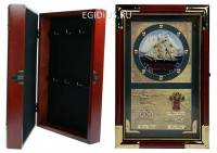 Коллаж-ключница Парусник 20*7*30см 104-064