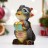 Фигура декоративная "Дракончик с подарком" (черный) 7,5*5*5,5см 81-3249