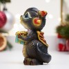 Фигура декоративная "Дракончик с подарком" (черный) 7,5*5*5,5см 81-3249 фото 3 — Egidius.ru