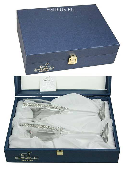 Подарочный набор бокалов для шампанского Regina на 2 персоны  105-615 фото 1 &mdash; Egidius.ru