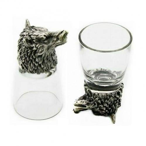 Набор из 2-х стопок-перевертышей с волком (50мл/стопка) d=4.5см h=8.5см 3-1-303 фото 1 — Egidius.ru