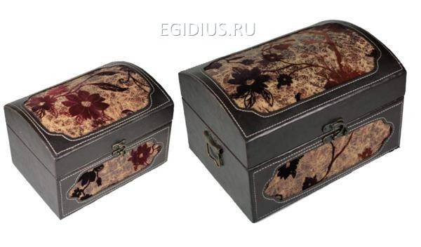 Набор сундучков из 2-х шт. 31*23*19см  110-516 фото 1 — Egidius.ru