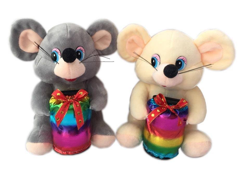 Музыкальная, механическая копилка Мышь 18см 2-1-089 фото 1 &mdash; Egidius.ru