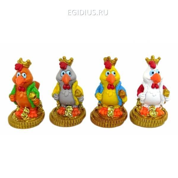 Декоративная фигурка "Петушок", L3,5W2,7H4,5см, 6в 81-3353 фото 1 — Egidius.ru