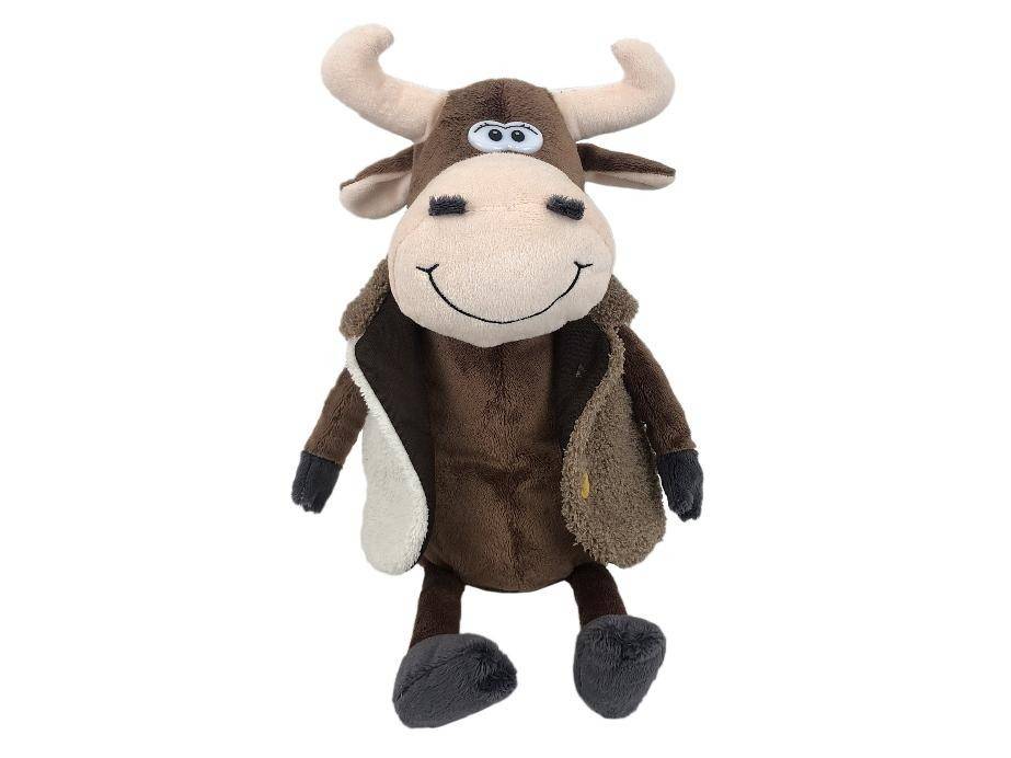 Мягкая упаковка для новогодних подарков Бык в пальто 1100гр/28см 2-1-134 фото 1 &mdash; Egidius.ru