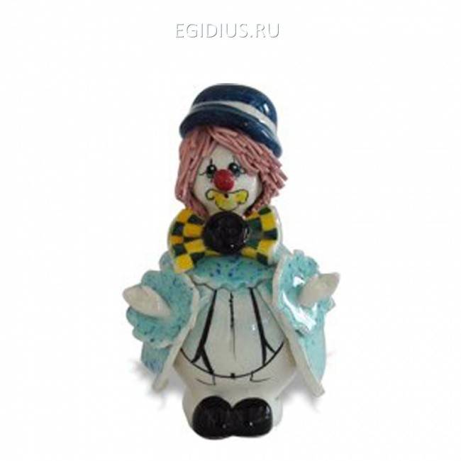 Клоун в голубо-белом h8 cm 705-221 фото 1 — Egidius.ru