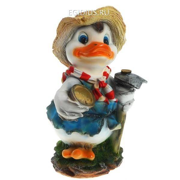 Фигура декоративная садоваяУтка с мотыгой L26W27H44 см 81-6209 фото 1 &mdash; Egidius.ru