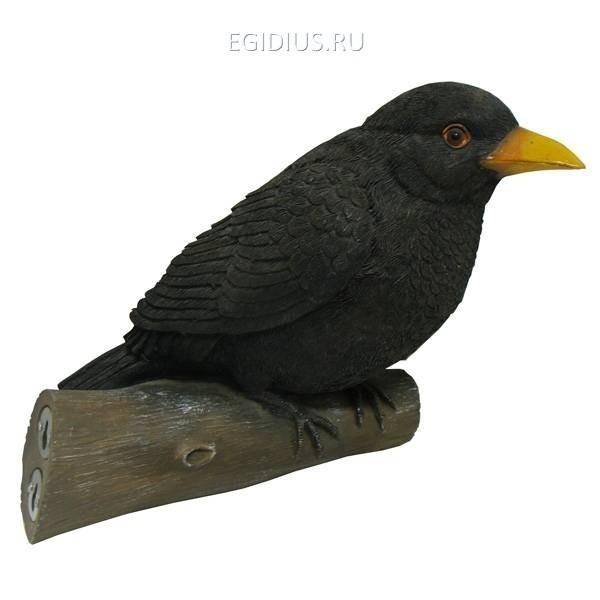 Фигура садовая навесная Дрозд L21.5W9.5H17см 81-6464 фото 1 — Egidius.ru