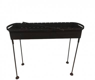 Мангал разборный с элементами ковки 87*33*14/76 сталь 2мм 680-320 — Egidius.ru