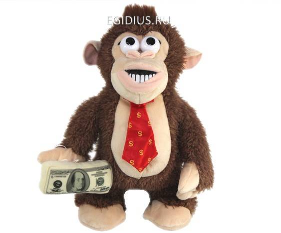 Обезьянка финансист  30 см  500-086 фото 1 &mdash; Egidius.ru