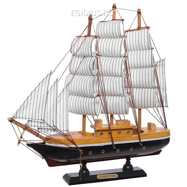 Корабль "Сonfection", L33 см 81-0501 фото 1 &mdash; Egidius.ru