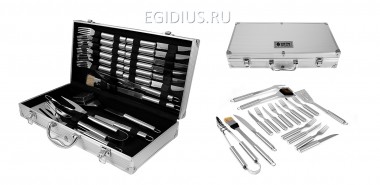 Набор для барбекю подарочный в кейсе 44*23*8см  116-015 — Egidius.ru