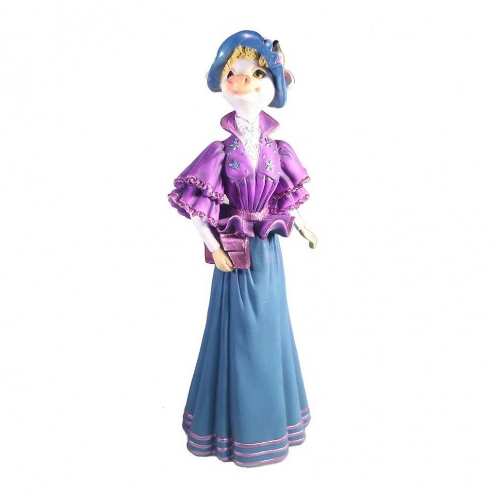 Фигура декоративная Леди-коровка (фиолетовый) 82-1880 фото 1 &mdash; Egidius.ru