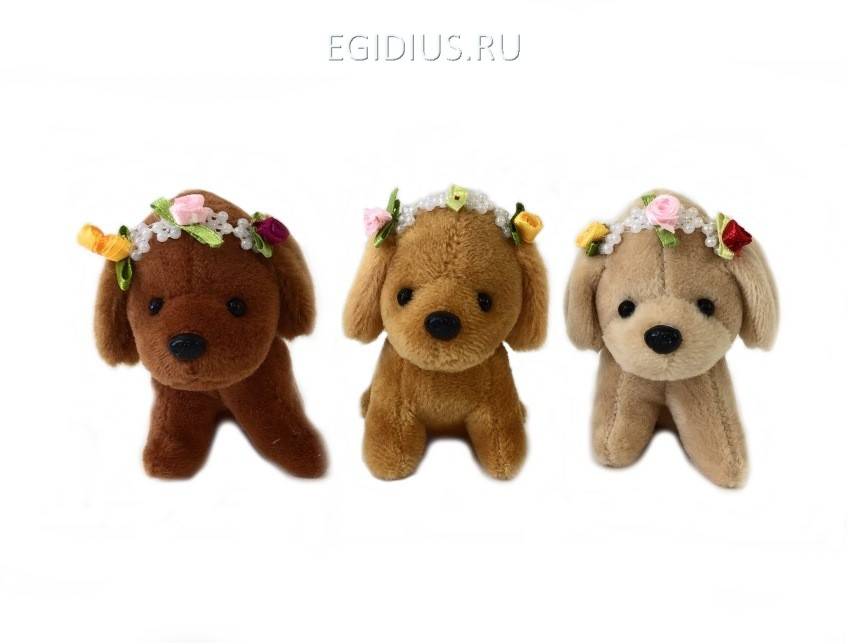 Мягкая игрушка-брелок 8см Собачка-128 281-091 фото 1 — Egidius.ru