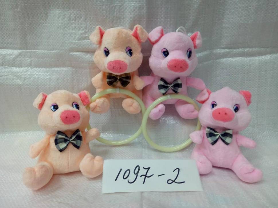 Мягкая игрушка-брелок Свинка S64 15см 281-217 фото 1 — Egidius.ru