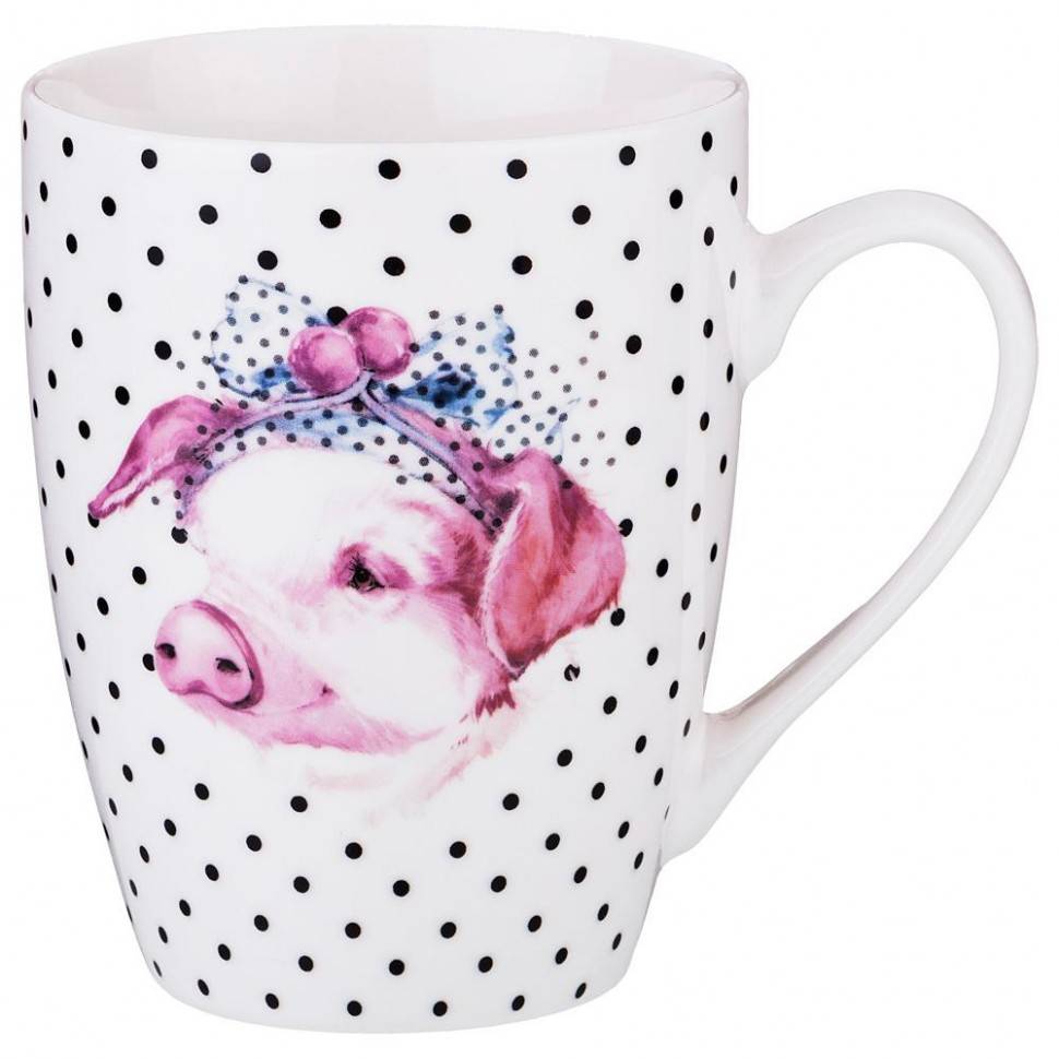 Кружка 350 мл. "pretty pig"  332-864 фото 1 — Egidius.ru