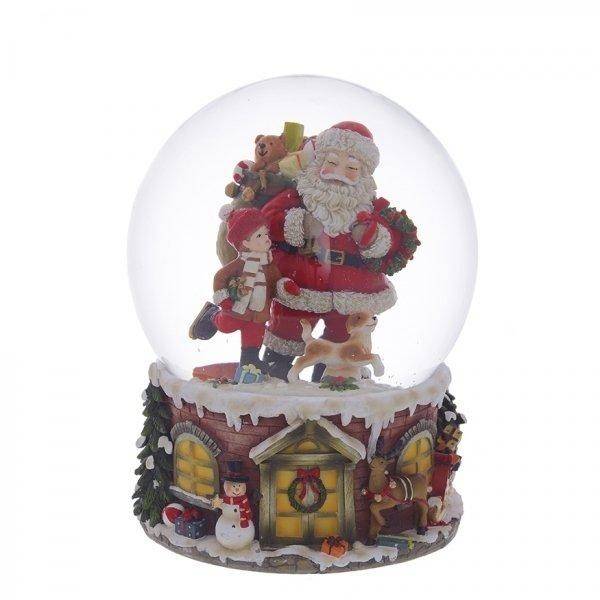 Фигурка декоративная в стеклянном шаре с музыкой, 15,5х15,5х19,8см, 150мм 81-1187 фото 1 &mdash; Egidius.ru