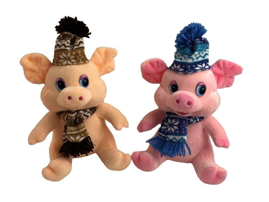 Мягкая игрушка Свинка S74 19см 281-227 фото 1 — Egidius.ru