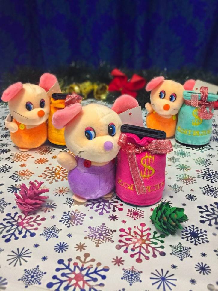 Музыкальная механическая копилка "Мышка" 12 см 281-302 фото 1 &mdash; Egidius.ru