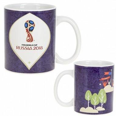 Кружка керамическая &quot;Чемпионат Мира FIFA 2018&quot; v=330мл.  406-180 — Egidius.ru