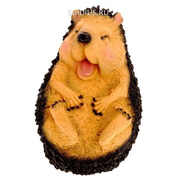 Фигура для дачи Еж-хохотун малый, L10,5W9,5H13 см 81-6110 фото 1 — Egidius.ru