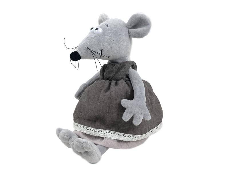 Мягкая игрушка Мышка в платье 25см символ года 2020 2-1-070 фото 1 &mdash; Egidius.ru