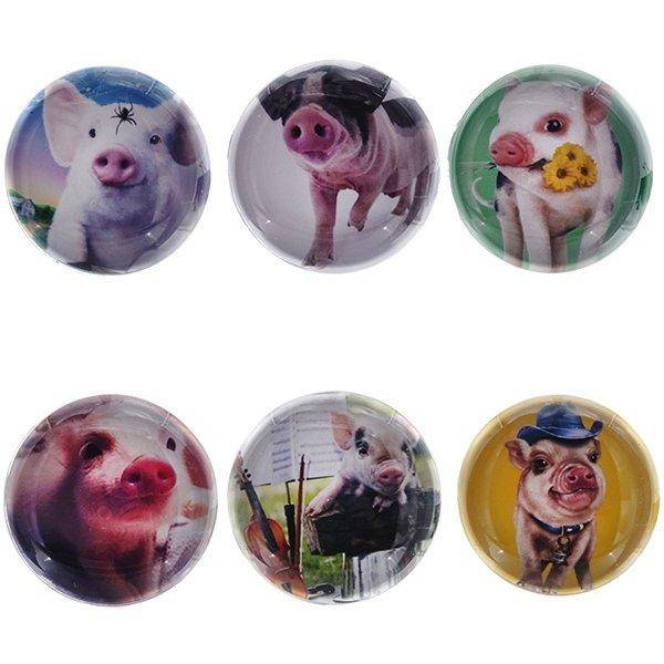 Магнит "Свинка", D 3,5см, 6в 82-0374 фото 1 &mdash; Egidius.ru