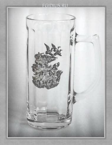Пивная кружка 1254 &quot;Утиная охота&quot; 500мл.  72-0015 — Egidius.ru