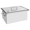Коптильня из  нержавейки с гидрозамком "Престиж" 500*250*250 2,0 мм 680-071 фото 2 — Egidius.ru