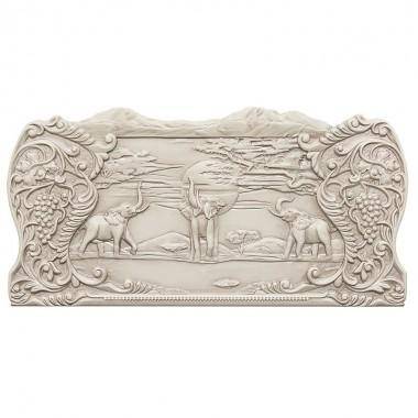 Настольная игра: Нарды резные &quot;Слоны в Африке&quot; Патина, Ustyan 4-2-058 — Egidius.ru