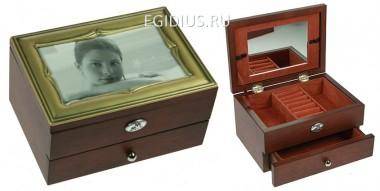 Шкатулка ювелирная Moretto 2-х ярусная 18*13*10см  110-187 — Egidius.ru