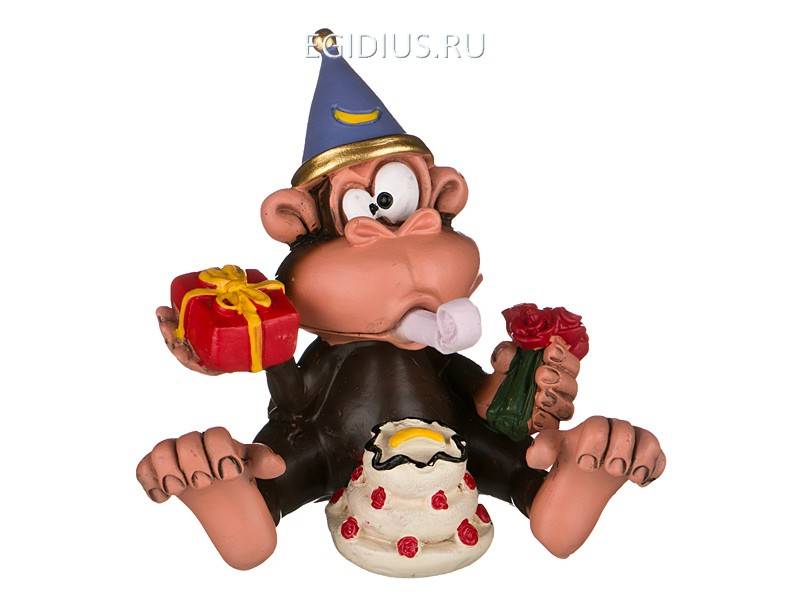 Фигурка "обезьяна" высота=9 см. 330-571 фото 1 — Egidius.ru