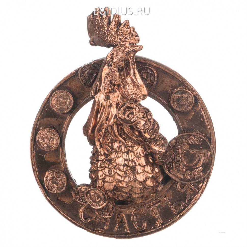 Изделие декоративное на магните "петух" 8*8*2.5см  330-883 фото 1 — Egidius.ru