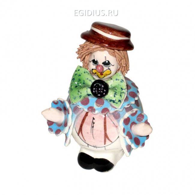 30046 Клоун в бело-голубом h8 cm 705-223 фото 1 — Egidius.ru