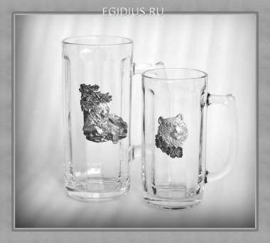 Пивные кружки 41254 &quot;На вершине&quot; 300+500мл 1+1шт. 72-0034 — Egidius.ru