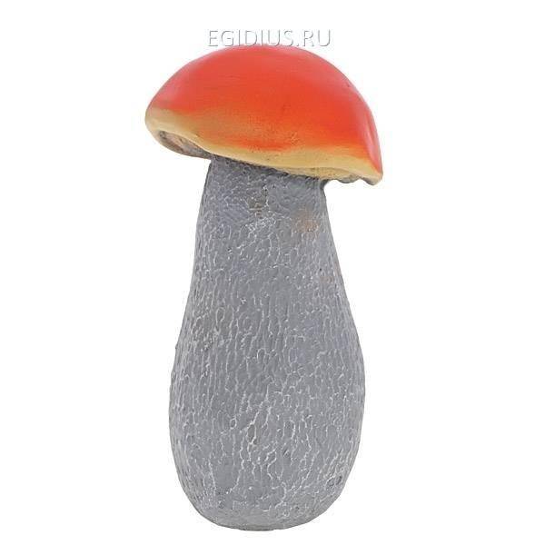 Фигура садовая садовая Гриб подосиновик, малый L5.5W4H14 81-6161 фото 1 — Egidius.ru