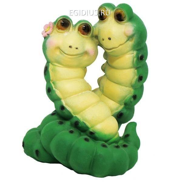 Садовая фигура из полистоунаВлюбленные гусеничкиL17W14,5H21,5см 81-6466 фото 1 — Egidius.ru